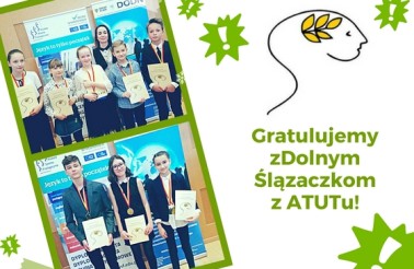 Gratulacje dla laureatów zDolnego Ślązaczka 2018 ze szkoły ATUT